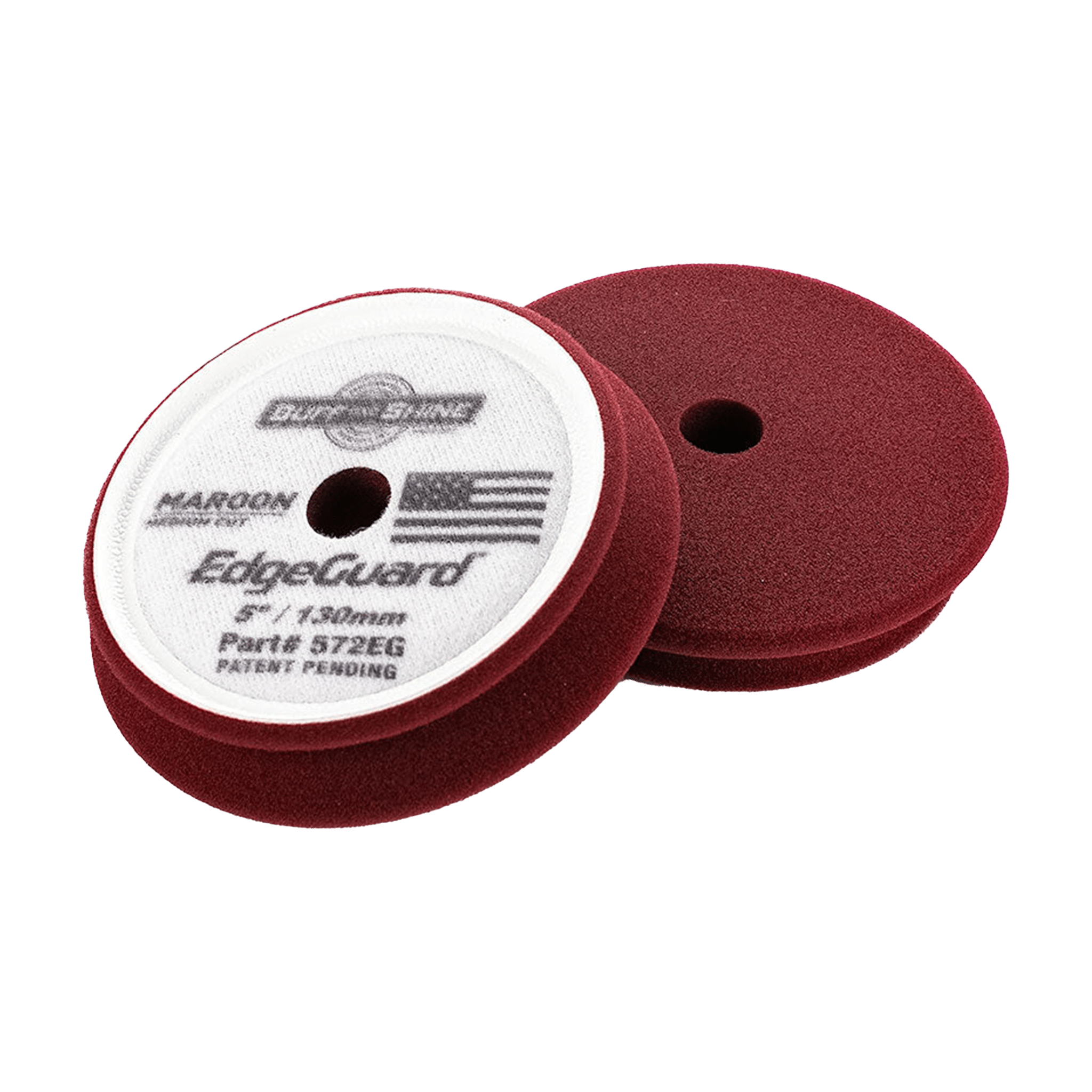 Buff and Shine - Buff and Shine EdgeGuard Maroon Medium Cut Pad 5" - 572EG
