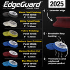 Buff and Shine - Buff and Shine EdgeGuard Maroon Medium Cut Pad 6" - 