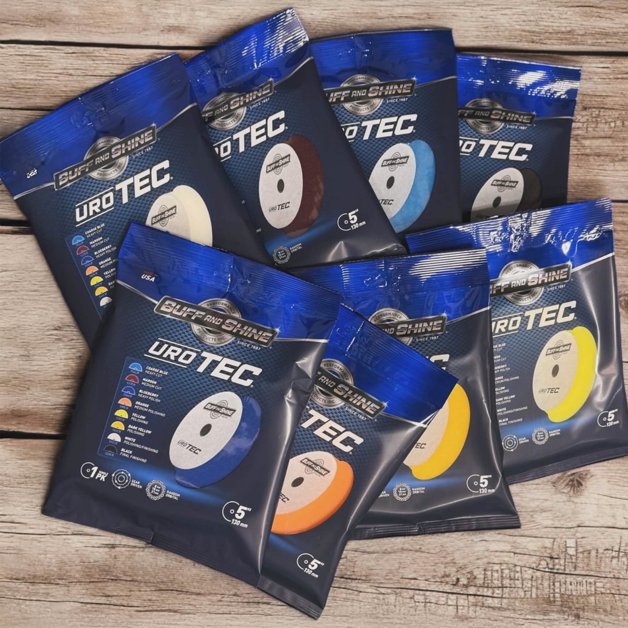 Buff and Shine Uro-Tec Coarse Blue Heavy Cut Pad 5"