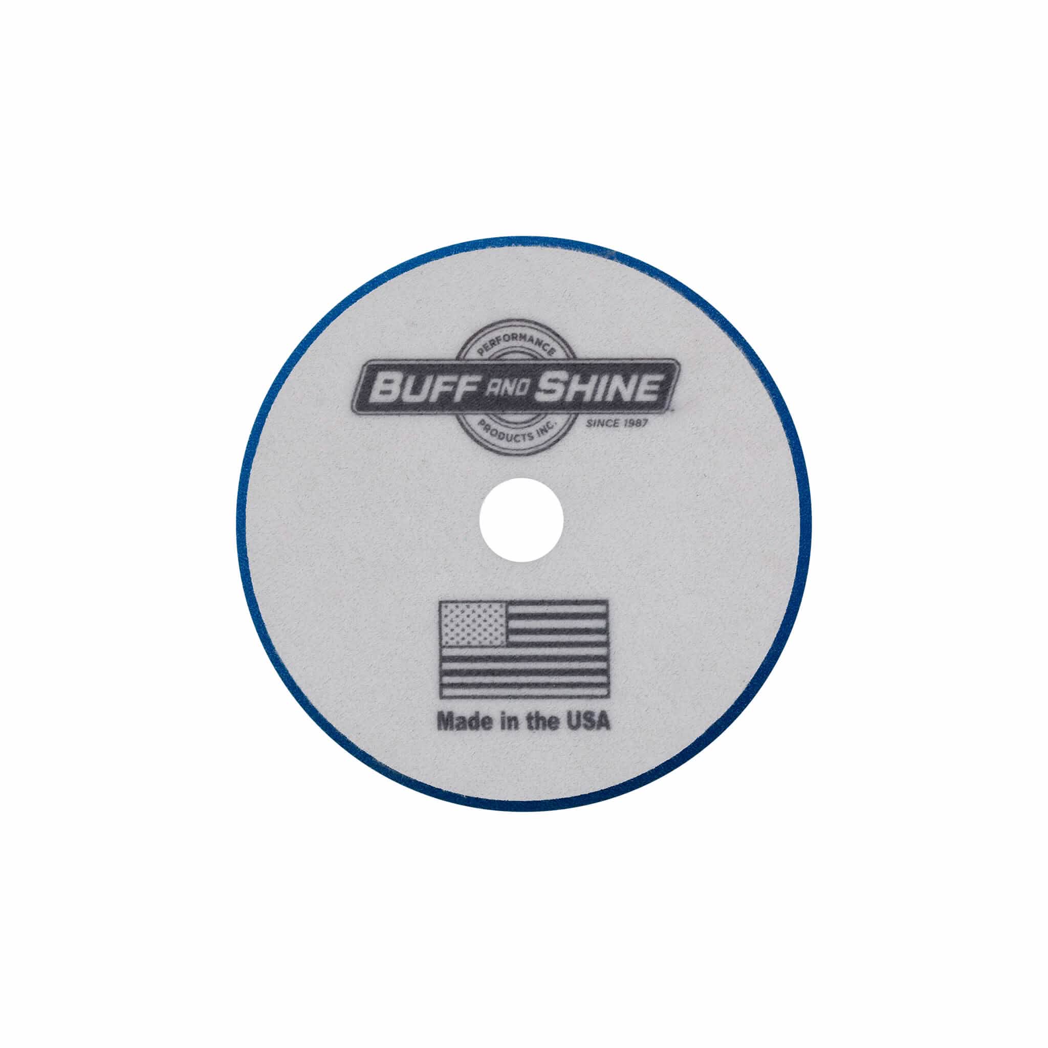 Buff and Shine - Buff and Shine Uro - Wool Blue Foam Cutting Pad 3" (2 Pack) - 3KFWBW