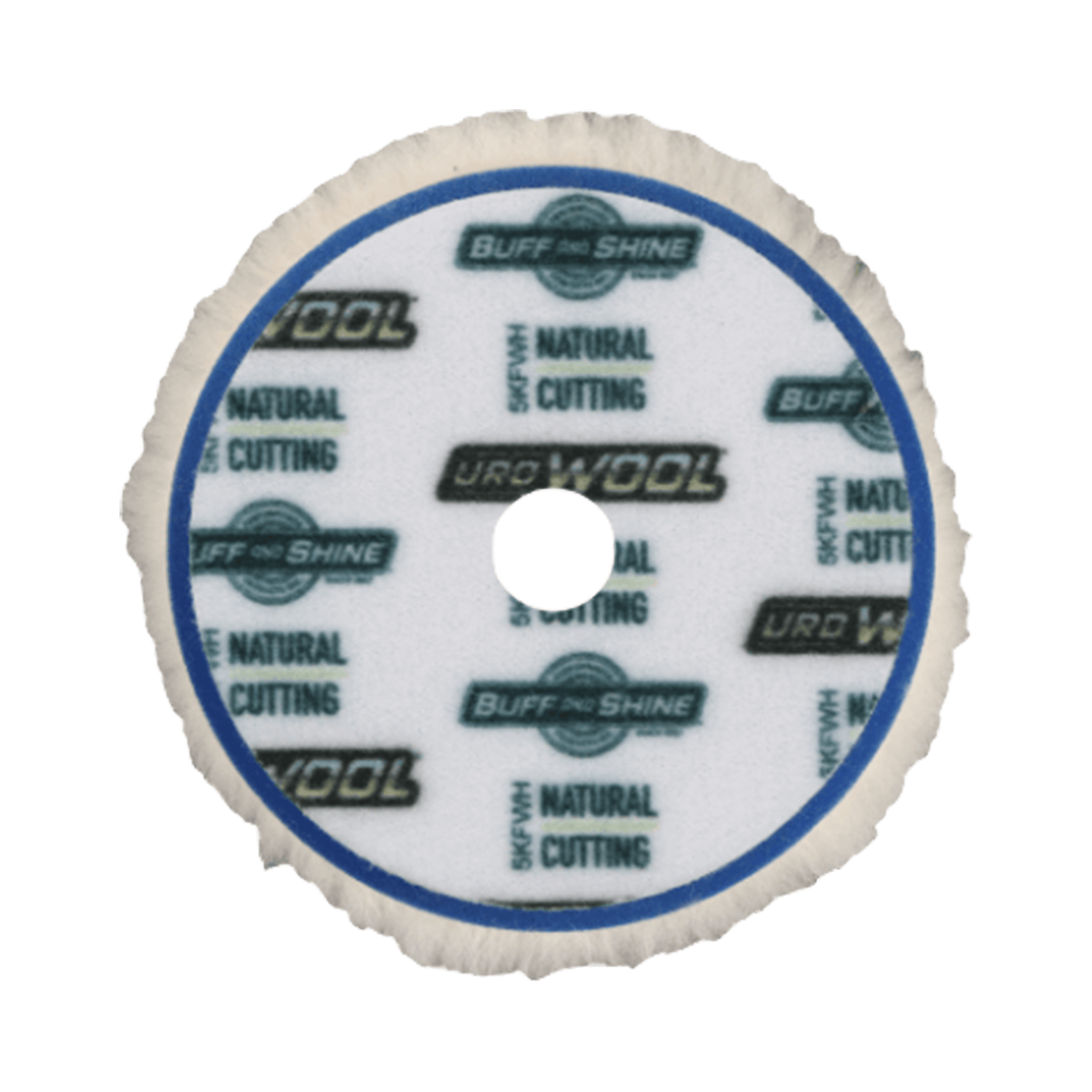 Buff and Shine - Buff and Shine Uro - Wool Blueberry Foam Heavy Cutting Pad 6" Short - 6KFWHS