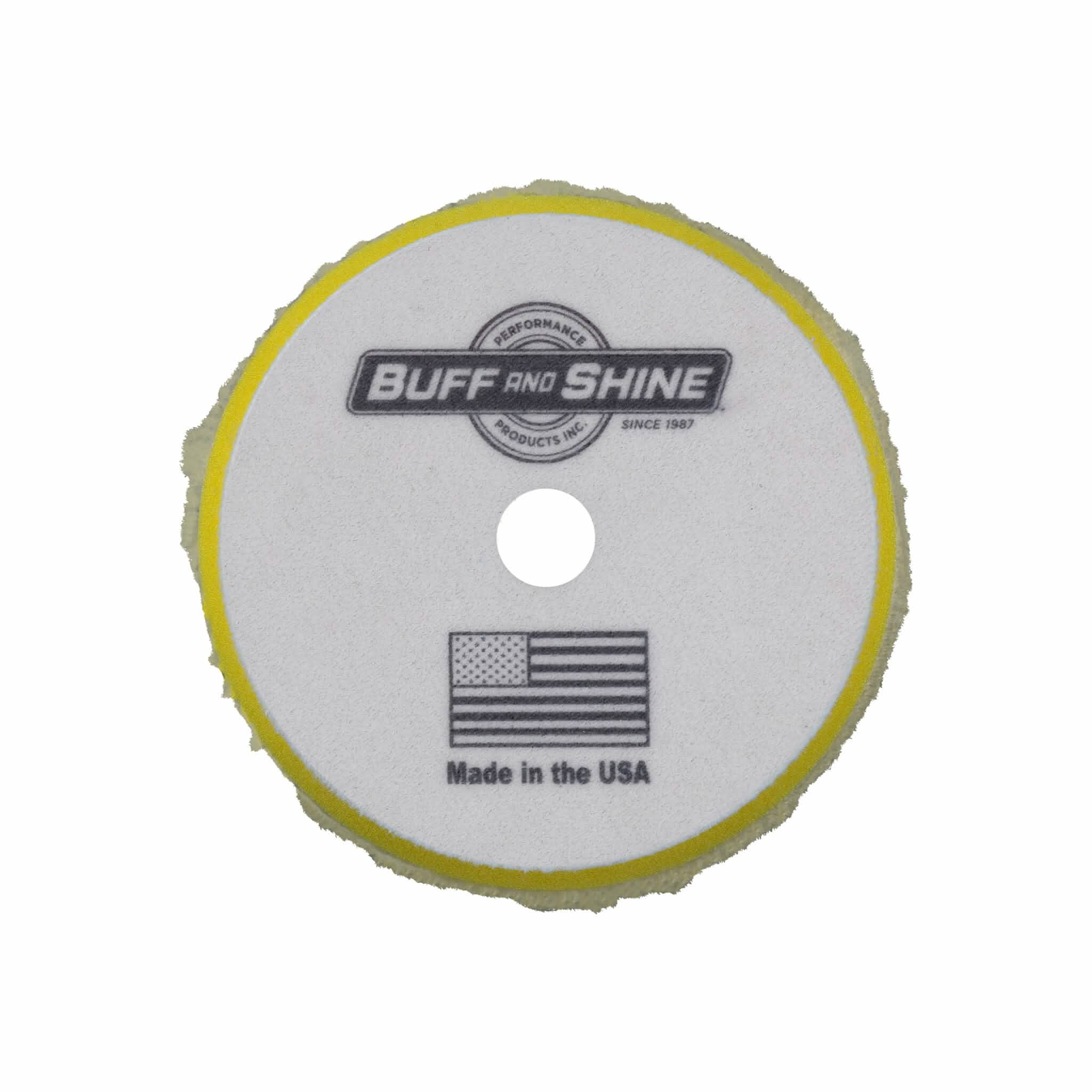 Buff and Shine - Buff and Shine Uro - Wool Yellow Foam Polishing Pad 5" - 5KFWY