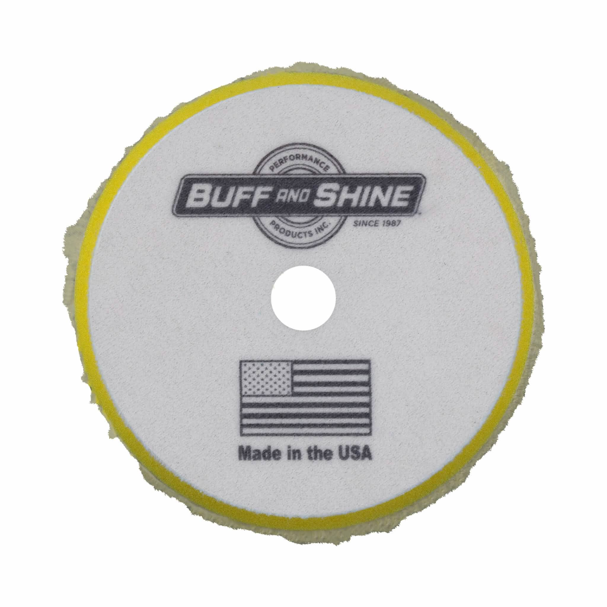 Buff and Shine - Buff and Shine Uro - Wool Yellow Foam Polishing Pad 6" - 6KFWY