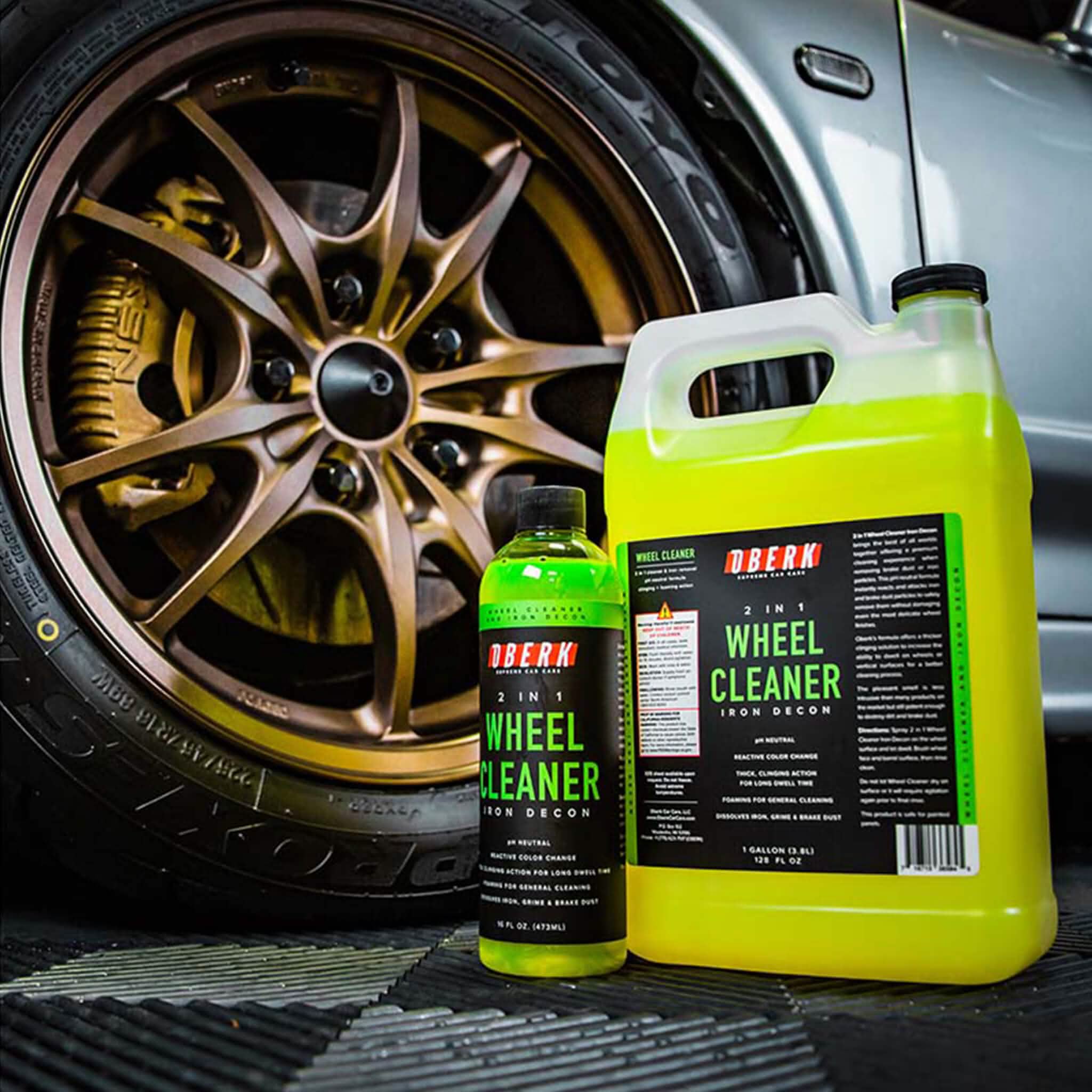 Oberk 2-in-1 Wheel Cleaner and Iron Remover