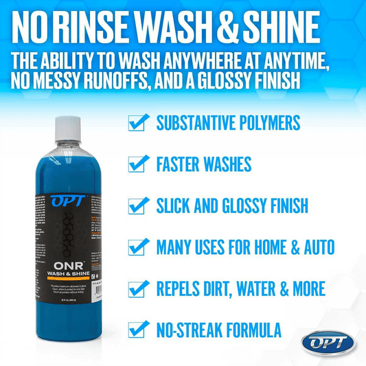Optimum No Rinse Wash & Shine (ONR) 32oz