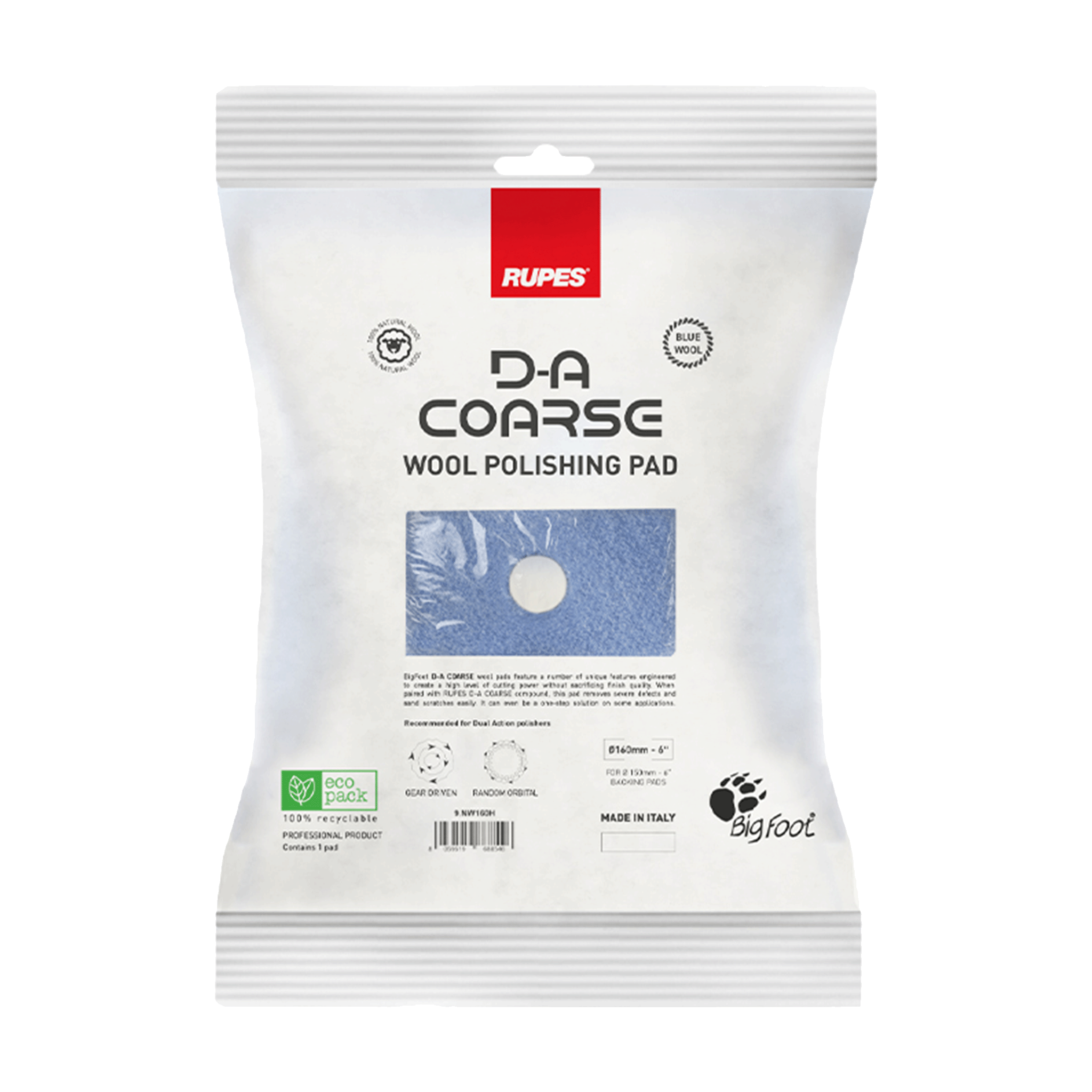 Rupes - Rupes Pad DA Lana Coarse 5” - 9.BW150H