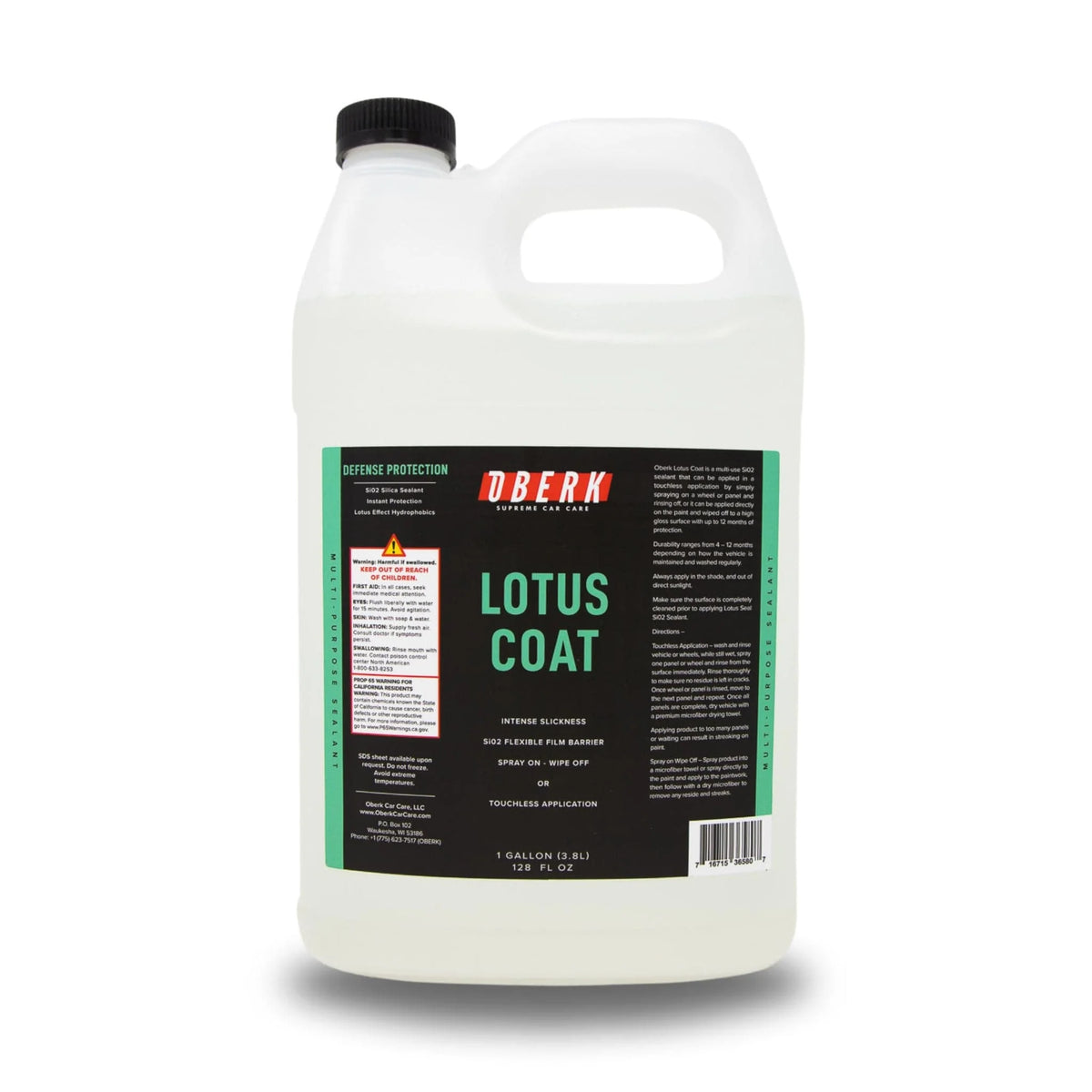 Oberk Lotus Coat SiO2 Spray Sealant Galon